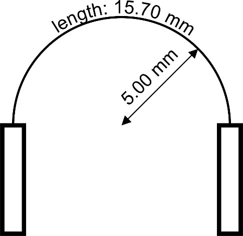 SEMI-FLEX Bend Radius Drawing